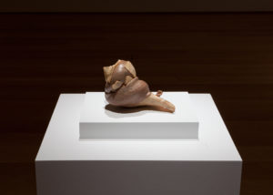 Exhibited at the CAMH, Nasher Sculpture Center, Modern Art Museum of Fort Worth, and during the 2004 Whitney Biennial, Erick Swenson is among Texas’ most compelling sculptors. Available at auction, the artist’s “Scuttle,” 2012. The Dallas-based talent’s hyperreal sculptures formed form resin comment upon both the human and animal kingdoms. (Courtesy the artist and Talley Dunn Gallery, Dallas)