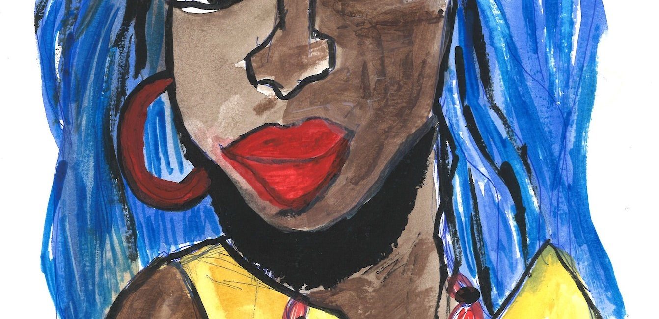 A small-scale gem of a portrait that’s by a talent who’s rapidly gaining the attention of major collectors: Leilah Babirye’s “The Kuchu Series (Queer Ugandans),” 2019, speaks to identity and empowerment. (Courtesy the artist and Gordon Robichaux, New York)
