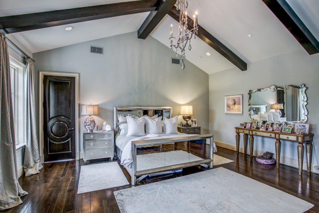 Another dog bed sighting in a bedroom. (Photo by Compass Real Estate)