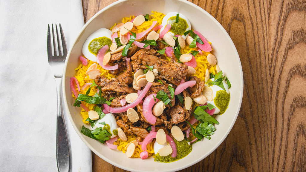 Oddball Eats Rice Bowl with Chicken, (Photo courtesy of Oddball Eats)