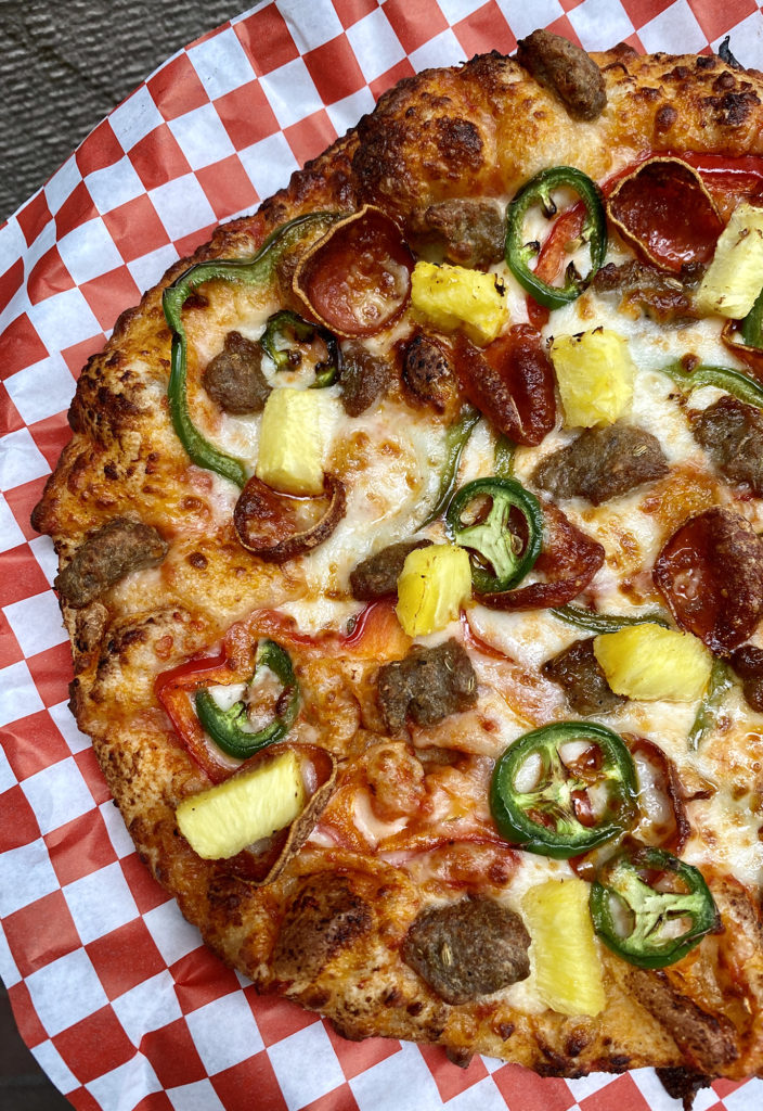 Jalapenos and pepperoni from Pizza Zquare in Finn Hall (Photo courtesy of Finn Hall)