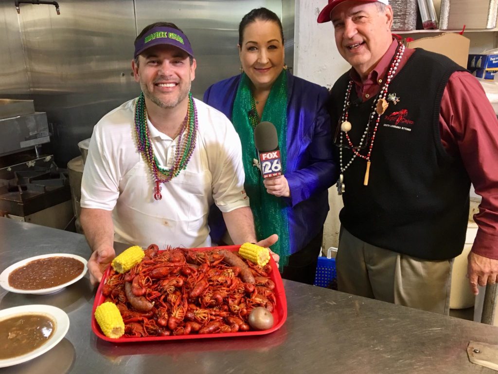 Cleverley Stone with Dominic Batiste Mandola at the Ragin’ Cajun on Mardi Gras 2019