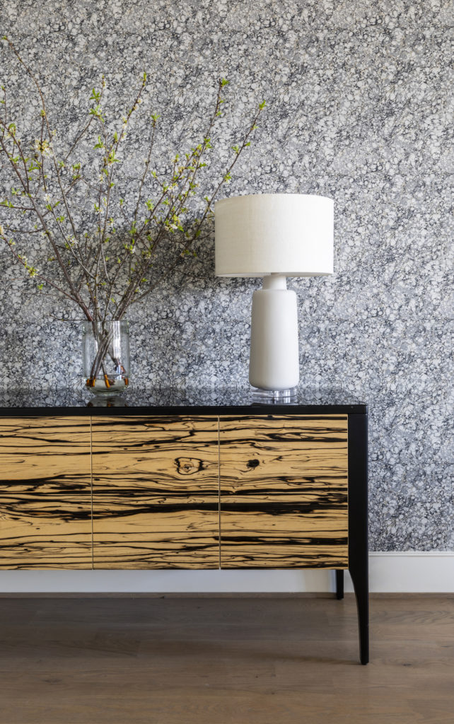 Dodson Epley’s design features a mixture of textures, adding detail.
 (Photo by Julie Soefer)