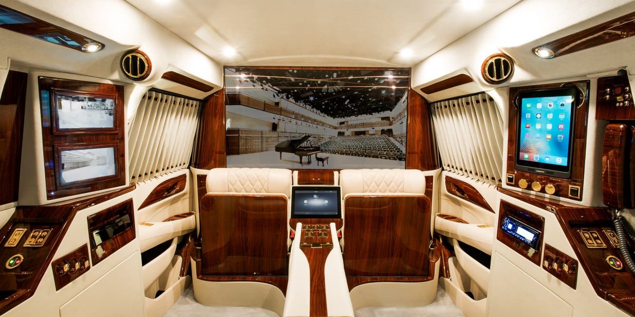 Bulletproof Cadillac Escalade With Private Jet Interior Brings A Buzz To Luxury Car Customization Inside 500 000 Ride