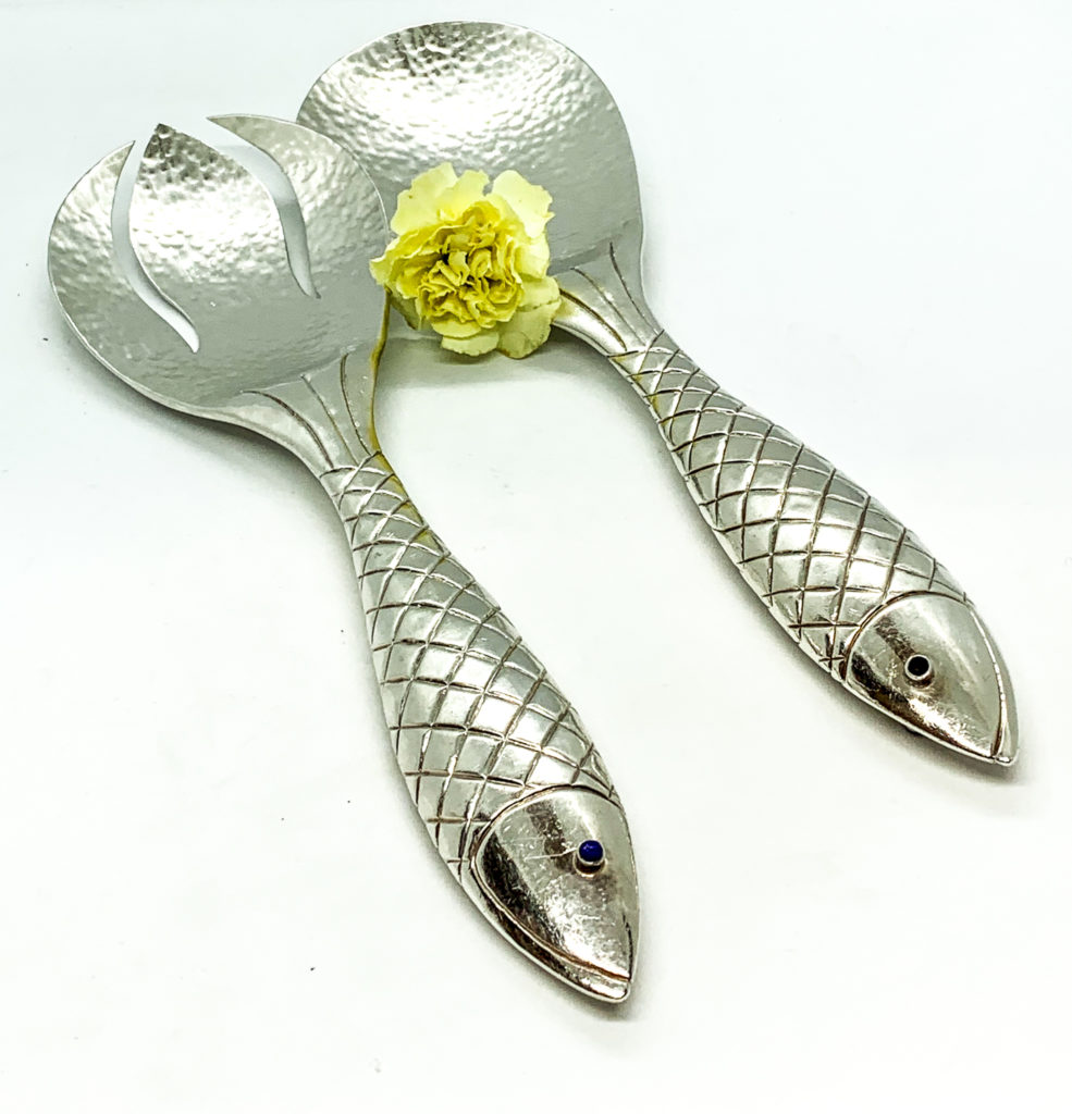 Fish salad spoons set, $560. Designed by Emilia Castillo
