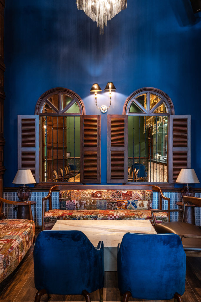 The Diwan Lounge is reminiscent of the interior courtyards that were central to the home of wealth Indians. (Photo by Michael Anthony)