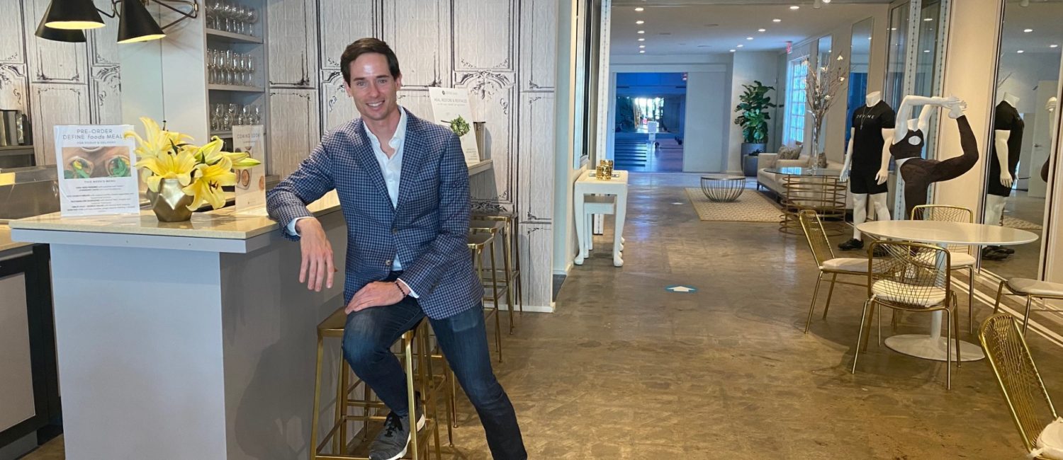 Henry Richardson in his DEFINE body & mind flagship studio, tucked on a side street between River Oaks and Montrose. (Photo by Shelby Hodge)