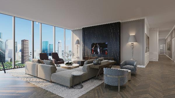 The floor to ceiling windows offer killer views.