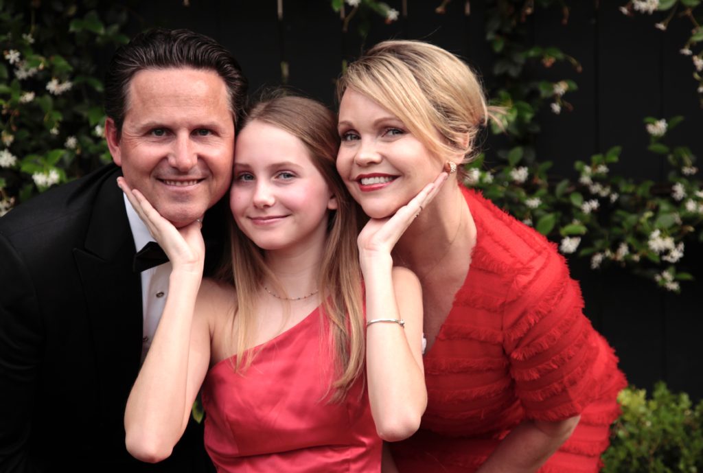 Travis, Caris and Freyja Lauritsen joined the stay-at-home, social distancing, quarantine evening. (Photo by Barbara Perlick)