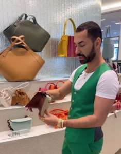 Tootsies’ creative director Fady Armanious conducting one of his virtual shopping tours.