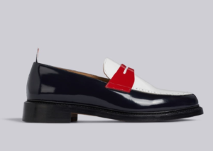 Calfskin penny loafer, $1,150, at thombrowne.com