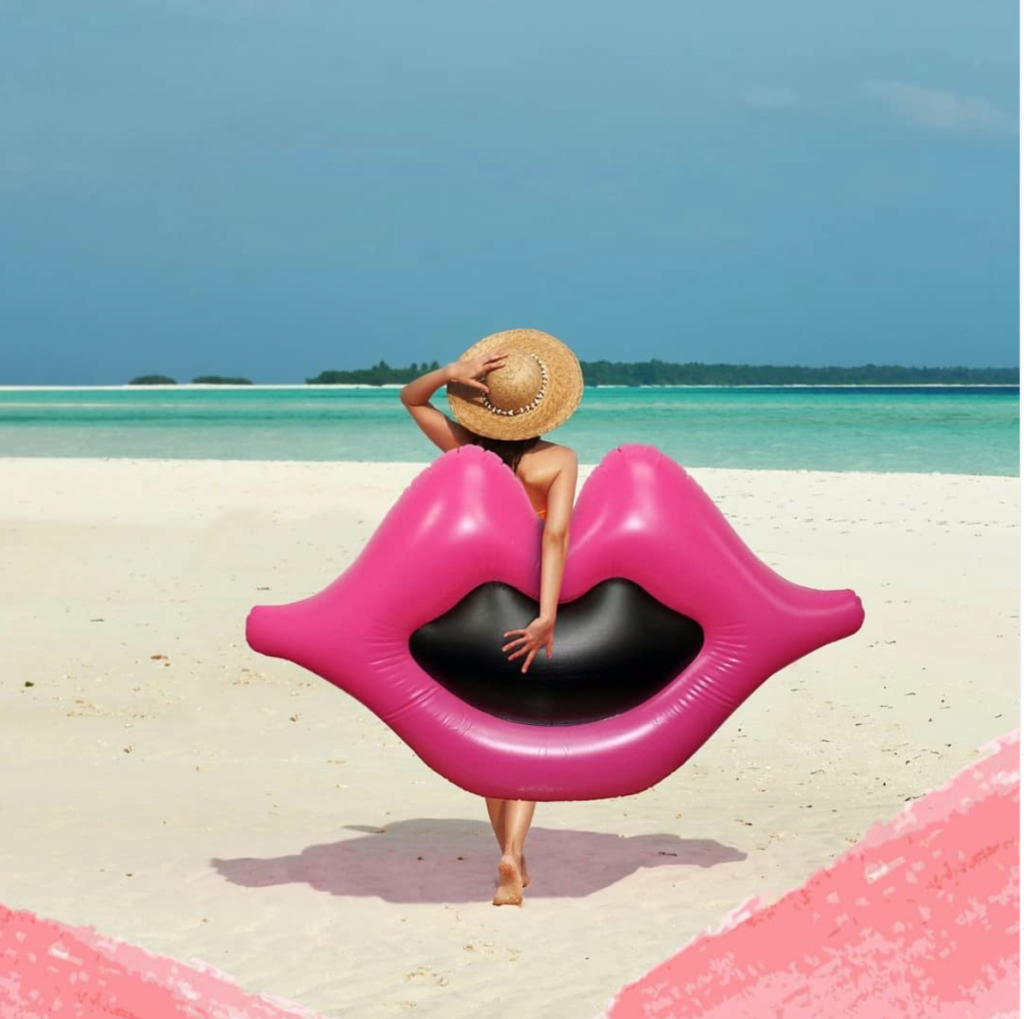 The big lips float on Instagram 