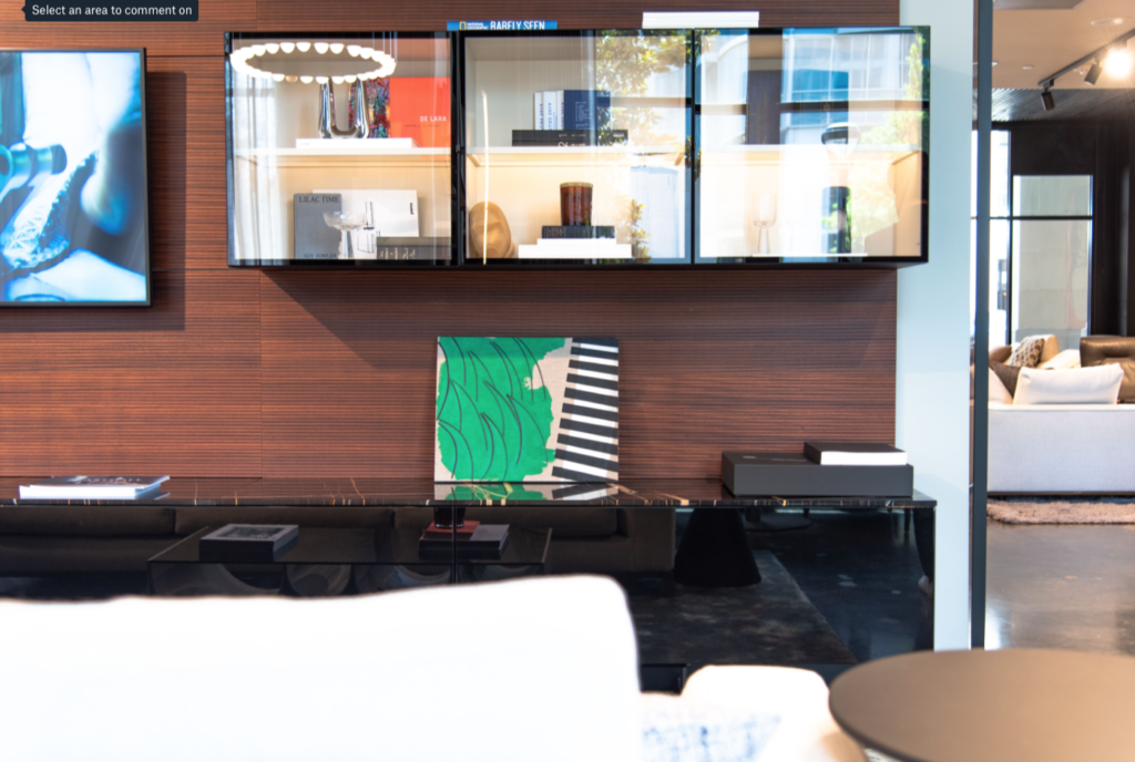 Mel Davis' "Field," 2019, at CAM Studio melds the representational and the abstract. (Photo by Krzysztof Kwiatkowski) 