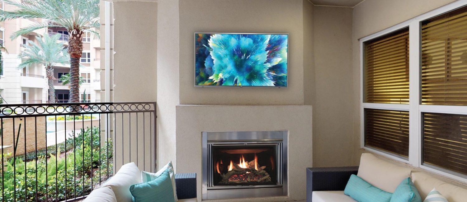 Tuscany Walk – You’ll live on the patio complete with gas log fireplace.