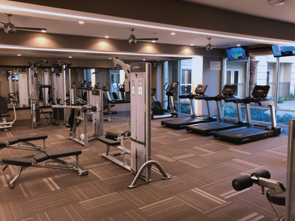 Tuscany Walk's onsite fitness center includes Peleton.