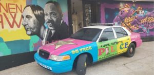 Double duty: Randall Kallinen’s law office (by day) becomes a raucous gallery for Saturday night openings.