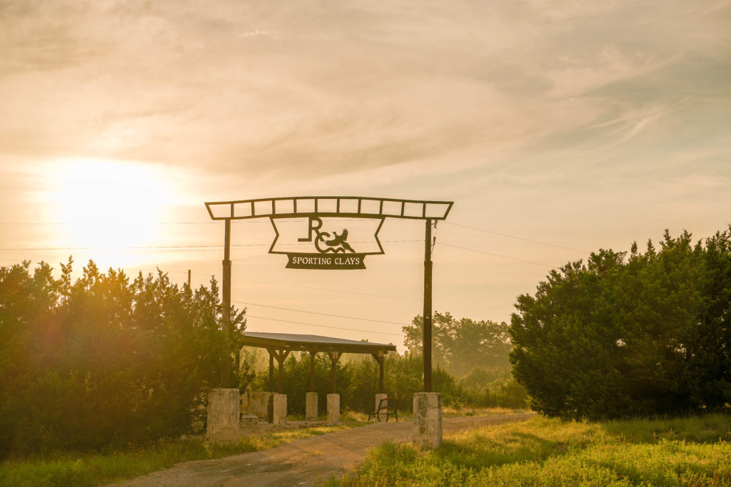 Idyllic views at the private shooting range.