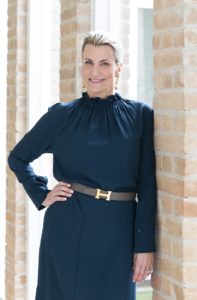 Chandos Dodson Epley in her showcase model home