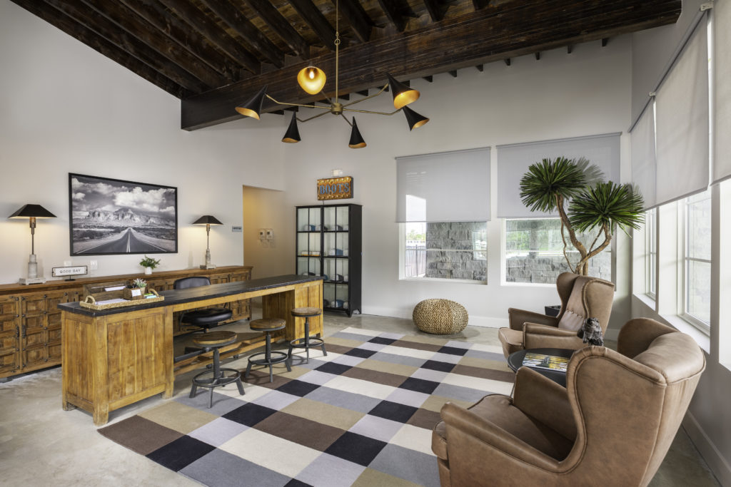 Checking in at Eric & Jay's RV Resort in Houston is done in a classy setting. (Photo by Shannon O’Hara,)