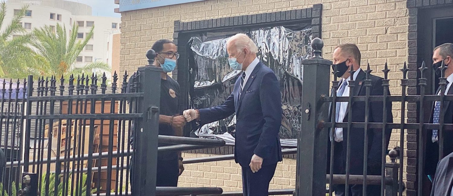 Joe Biden Lucille’s executive chef/ owner welcomes former Vice President Joe Biden to his Museum District restaurant.