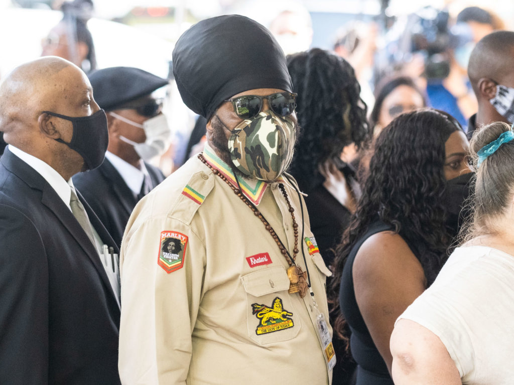 The George Floyd funeral brought out friends, family, celebrities and powerful figures. (Photo by F. Carter Smith)