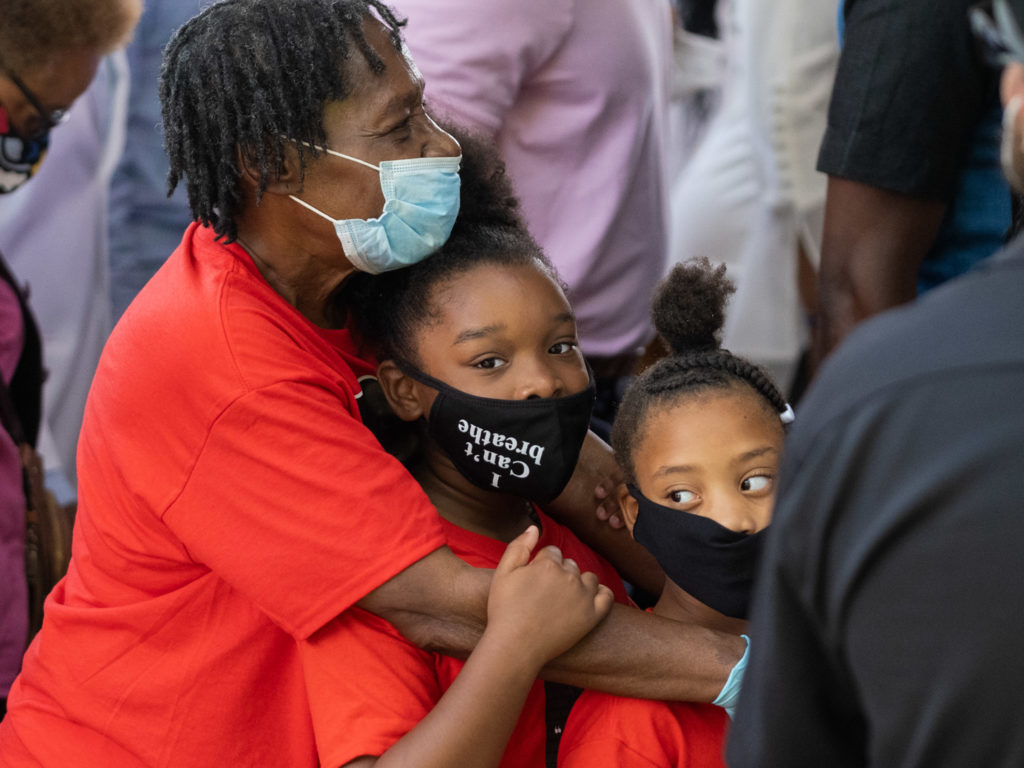The George Floyd funeral brought out friends, family, celebrities and powerful figures. (Photo by F. Carter Smith)
