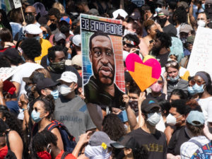 Houston March For George Floyd ending at Houston City Hall. Speakers included rap music artists Bun B, Trae the Truth, Houston Mayor Sylvester Turner and members of the George Floyd family from Houston