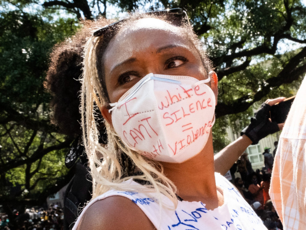 Houston's George Floyd march (Photo by F. Carter Smith)