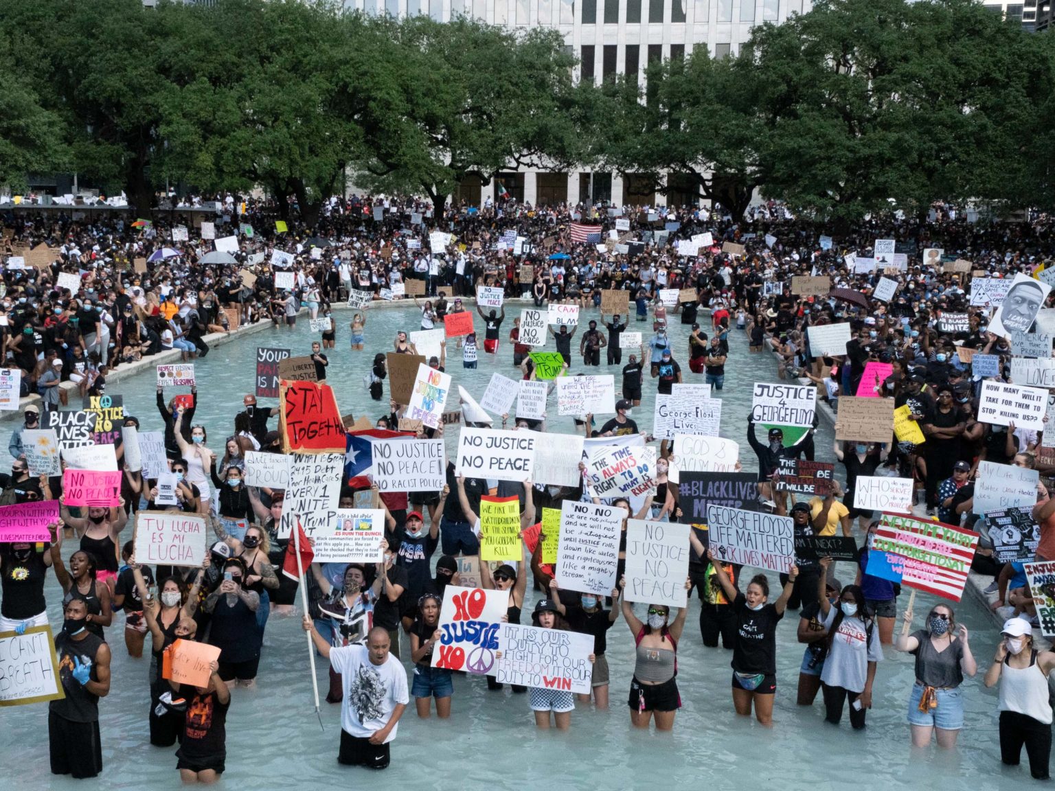 Beyond Massive Crowd for George Floyd March Shows Houston ...