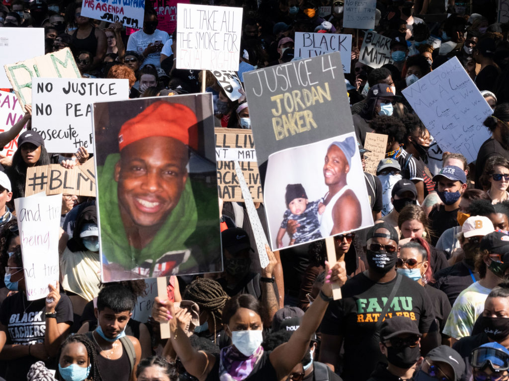 Houston's George Floyd march (Photo by F. Carter Smith)