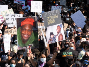 Houston March For George Floyd ending at Houston City Hall. Speakers included rap music artists Bun B, Trae the Truth, Houston Mayor Sylvester Turner and members of the George Floyd family from Houston