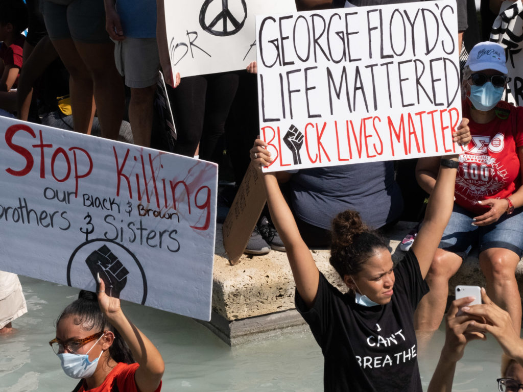 Houston's George Floyd march (Photo by F. Carter Smith)