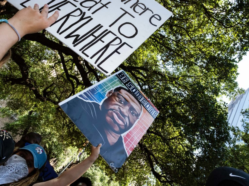 Houston's George Floyd march (Photo by F. Carter Smith)