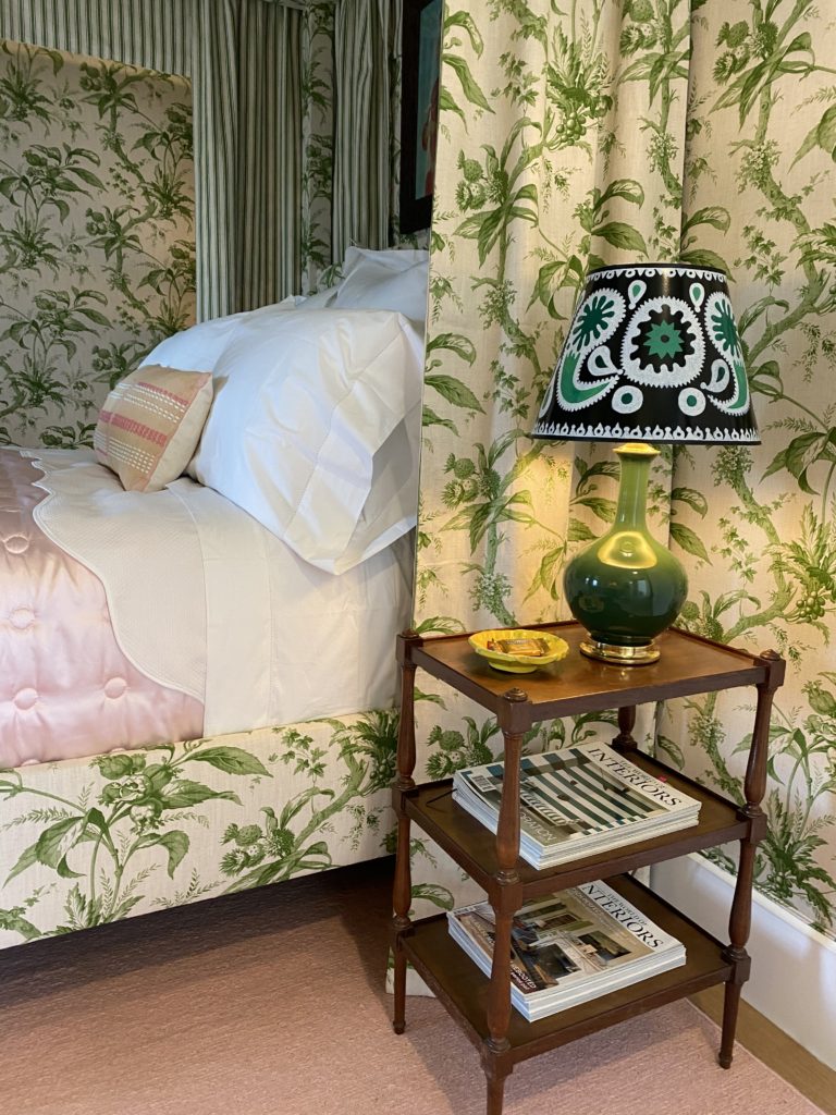 Detail of the whimsical bedroom.