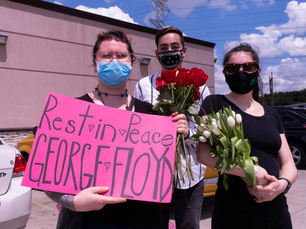 Thousands and thousands of Houstonians gathered to remember George Floyd as his body laid in state at The Fountain of Praise church. (Photo by F. Carter Smith)