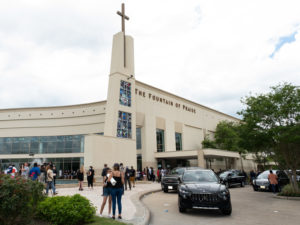 Thousands  of Houstonians gathered to remember George Floyd as his body laid in state at The Fountain of Praise church, Monday June 8, 2020Family, rappers Bun B and Trae the Truth, and Houston Mayor Sylvester Turner