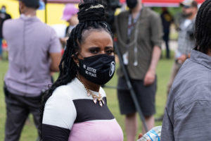 Thousands  of Houstonians gathered to remember George Floyd as his body laid in state at The Fountain of Praise church, Monday June 8, 2020Family, rappers Bun B and Trae the Truth, and Houston Mayor Sylvester Turner