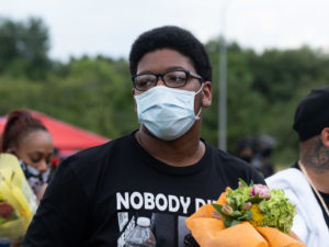 Thousands  of Houstonians gathered to remember George Floyd as his body laid in state at The Fountain of Praise church, Monday June 8, 2020Family, rappers Bun B and Trae the Truth, and Houston Mayor Sylvester Turner