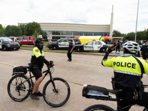 Thousands  of Houstonians gathered to remember George Floyd as his body laid in state at The Fountain of Praise church, Monday June 8, 2020Family, rappers Bun B and Trae the Truth, and Houston Mayor Sylvester Turner