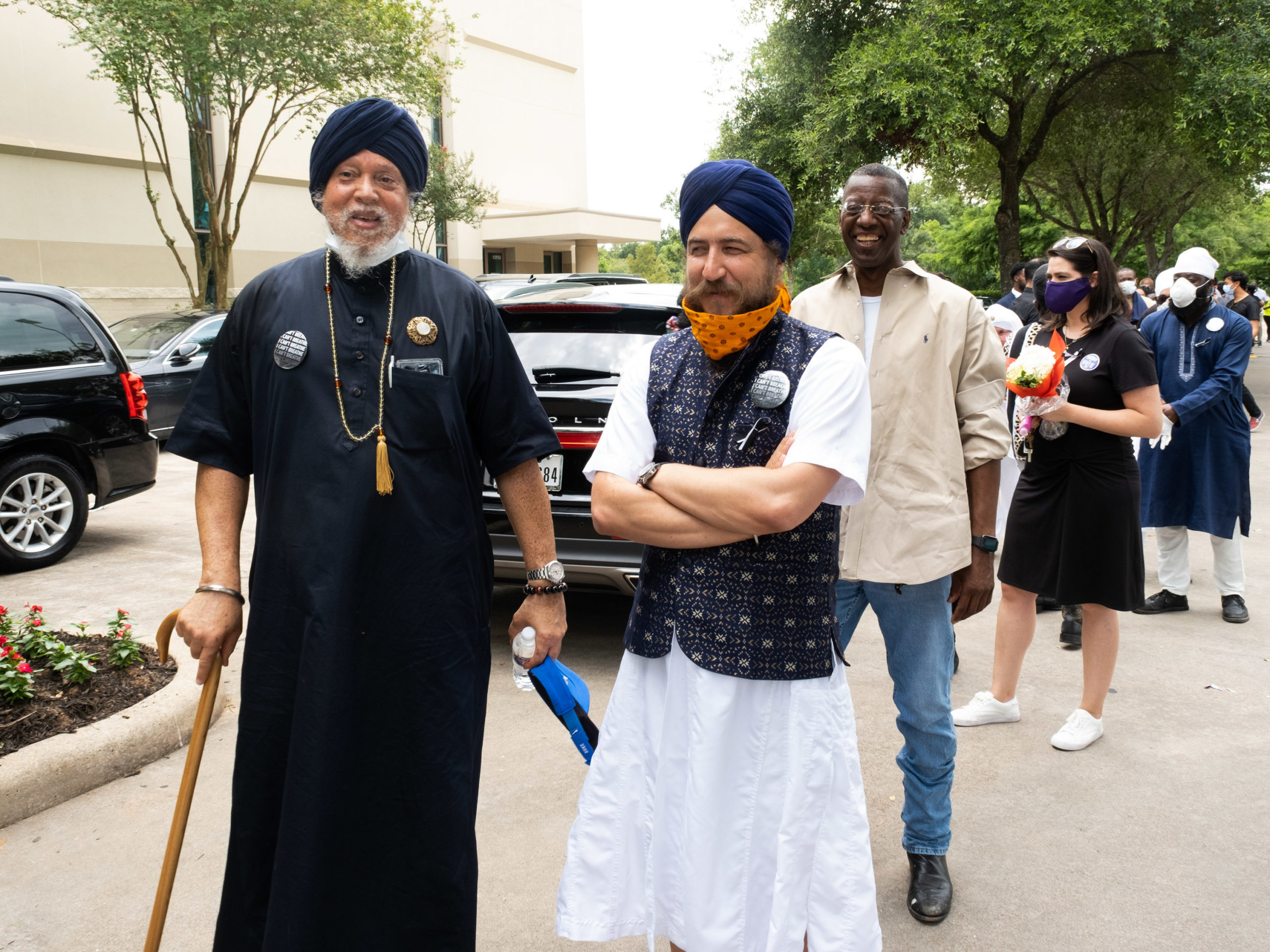 Thousands of Houstonians gathered to remember George Floyd as his body laid in state at The Fountain of Praise church, Monday June 8, 2020Family, rappers Bun B and Trae the Truth, and Houston Mayor Sylvester Turner