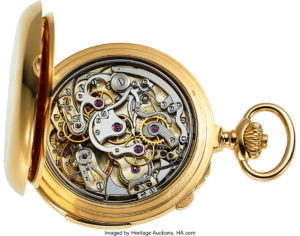The historically significant Patek Philippe chronograph owned by U.S. Surgeon General Rupert Blue will be auctioned on June 9 at Heritage Auctions.
