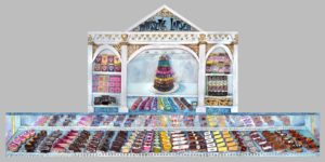 Gallerist Bryn Larsen commissioned Houston artist Diane Gelman to convert her butler’s pantry into “Patisserie Larsen,” a tasty pastry shop. (Photo courtesy the artist) 