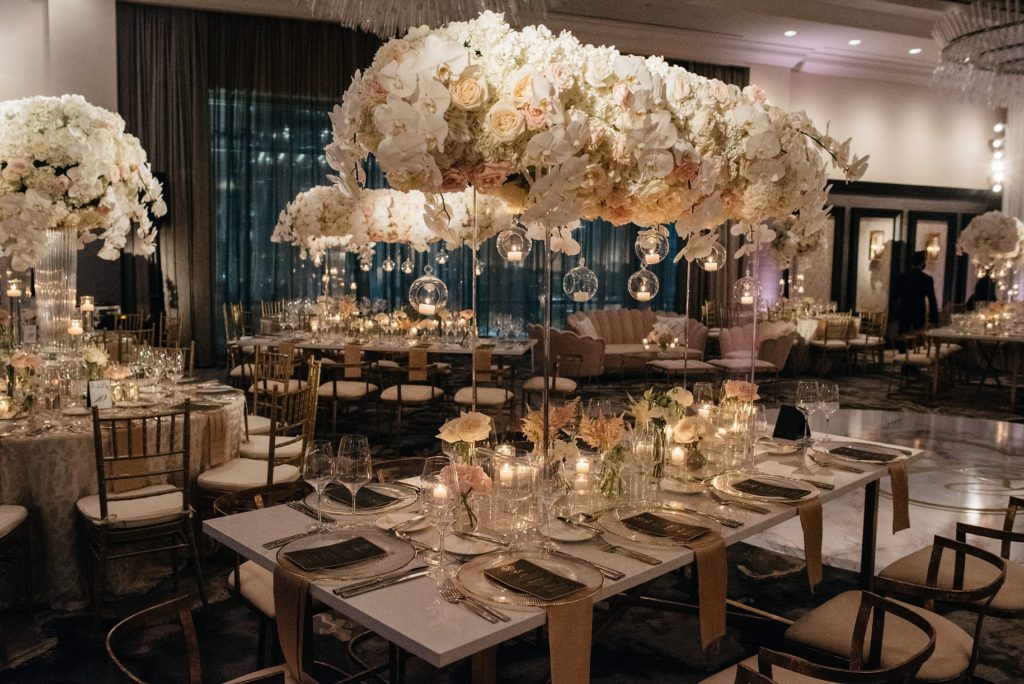 We don't think we will be seeing these lavish wedding affairs for hundreds of guests until the pandemic subsides.(Photo by Composure Studios for Grayhouse Events Atelier)