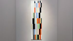 Late Venezuelan geometric painter Alejandro Otero’s “Tablón 12, Upata 1927 [Plank 12 Upata 1927],” 1973-1987, at Sicardi | Ayers | Bacino