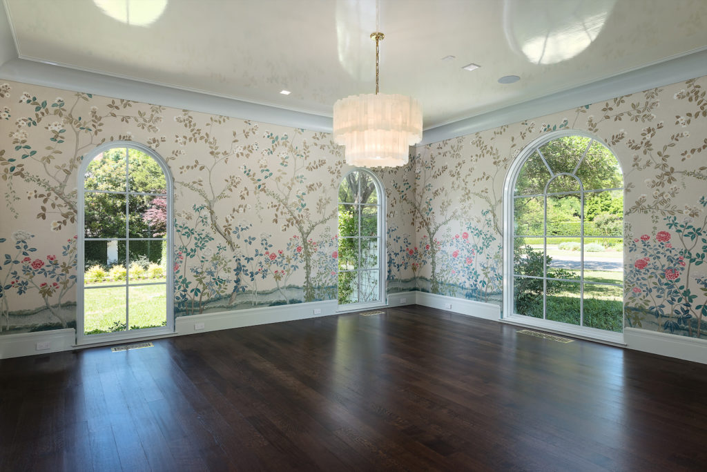 An airy, feminine spot in the custom home. (Photo by Stephen Reed)