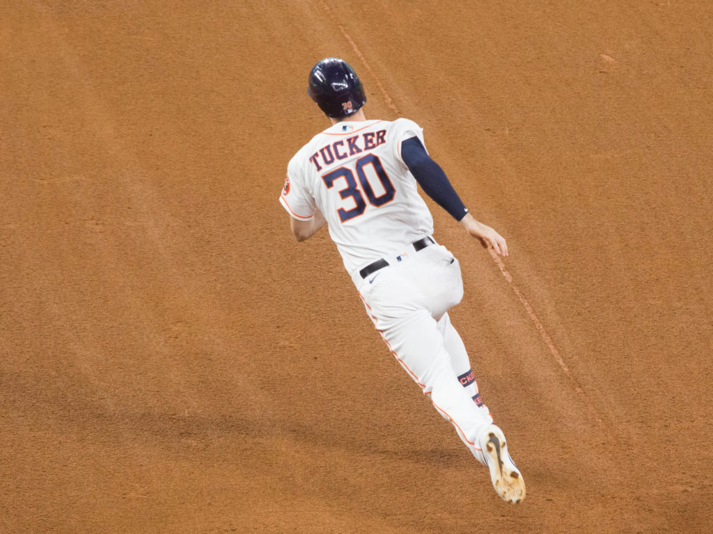 Kyle Tucker's speed can be a legitimate difference maker for the Houston Astros. (Photo by F. Carter Smith)