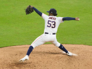 Houston Astros vs. Seattle Mariners. Lance McCullers pitches 2nd game of 2020 season a Minute Maid Park