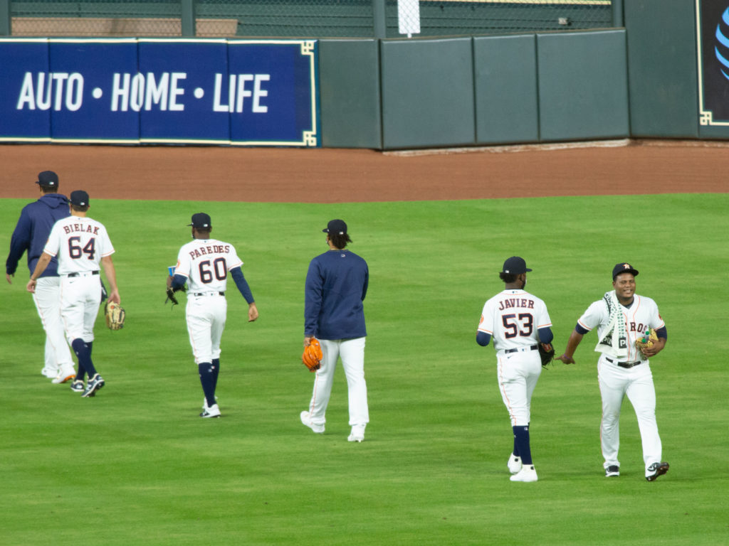 The Houston Astros are adapting to baseball in 2020. (Photo by F. Carter Smith)