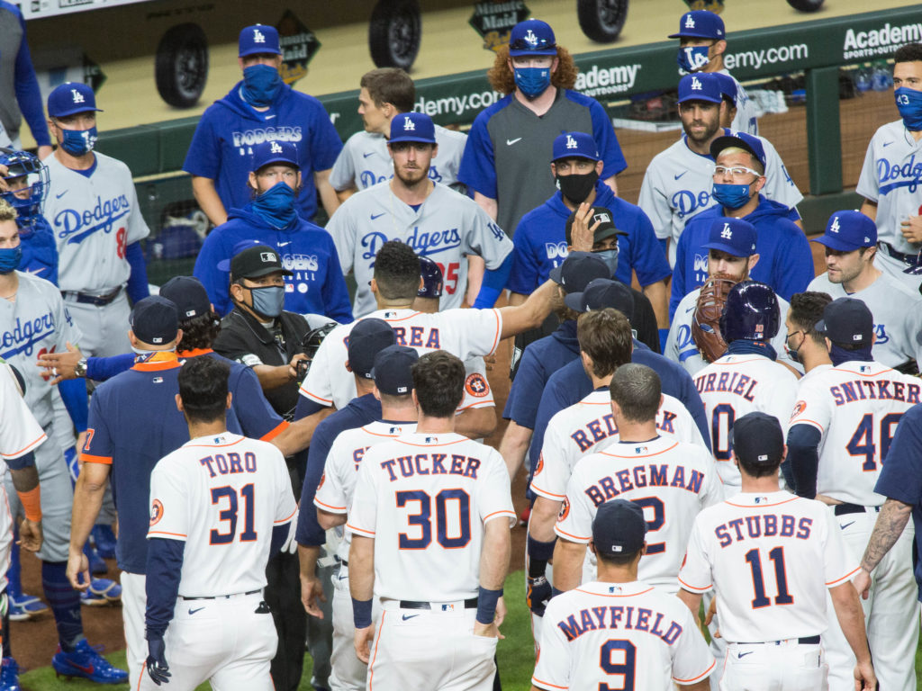 The Astros and Dodgers are taking their feud to a new level. (Photo by F. Carter Smith)