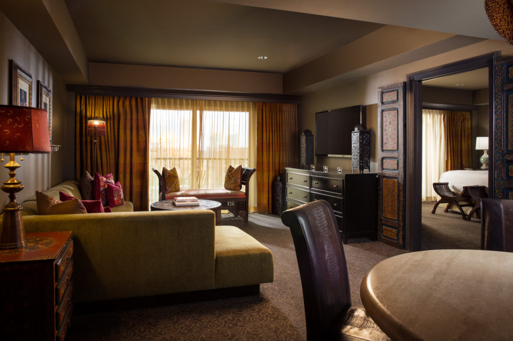 Hotel ZaZa Houston's Casa Blanca Suite living room  (Hotel ZaZa photo)